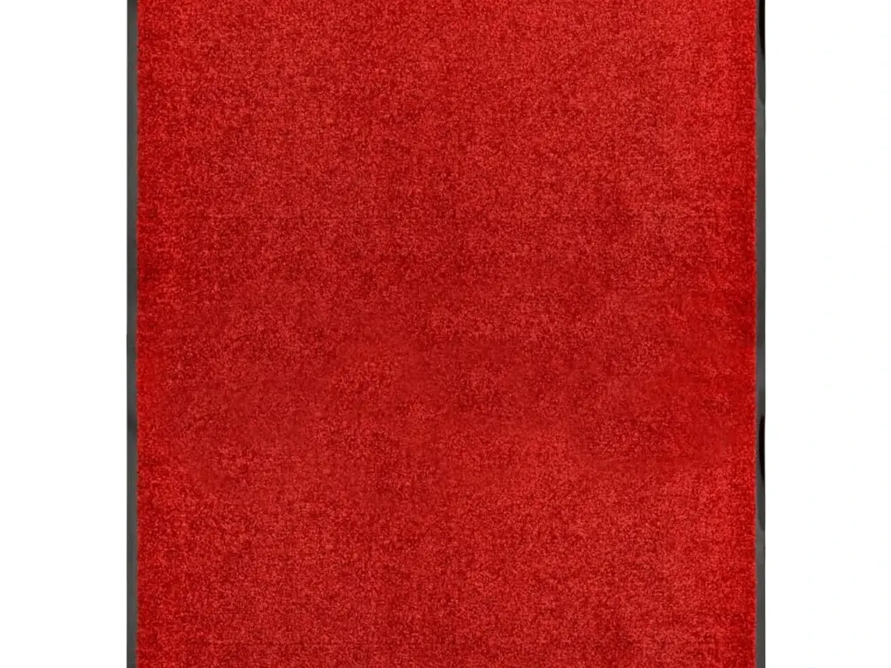 Billede 1 - Vaskbar dørmåtte 90×120 cm - rød indendørs/udendørs