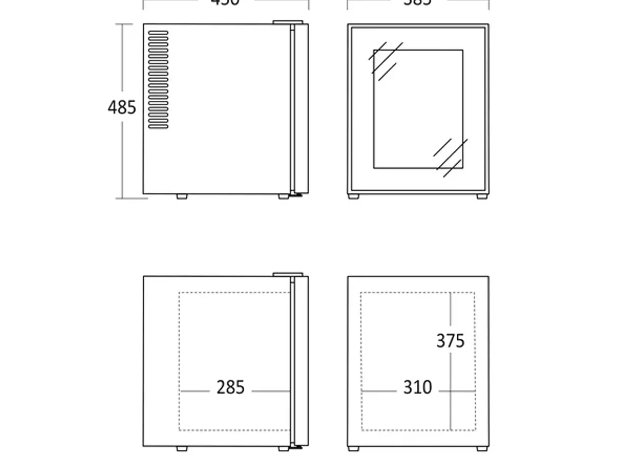 Billede 5 - Minibar / Displaykøleskab 35 Liter – MB 32 BGD