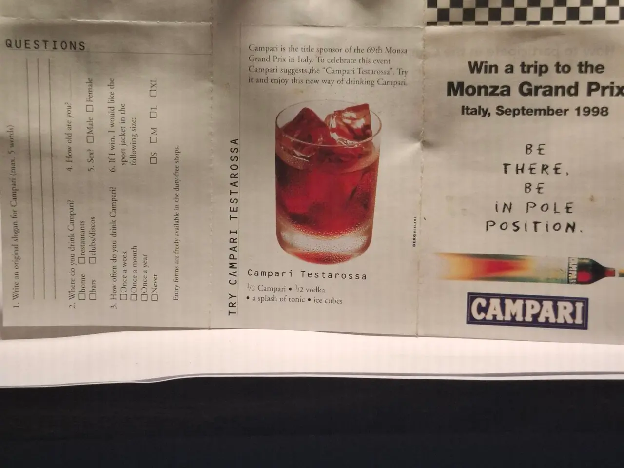 Billede 3 - Campari 1L – Monza Grand Prix 1998 – samlerflaske