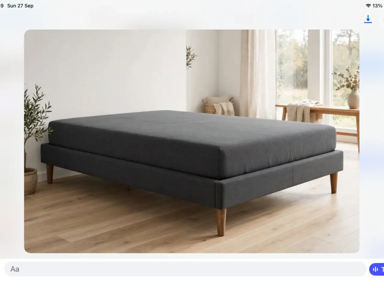 Billede 1 -  Karma Lux KLE140 elevationsseng 140x200 antracit 