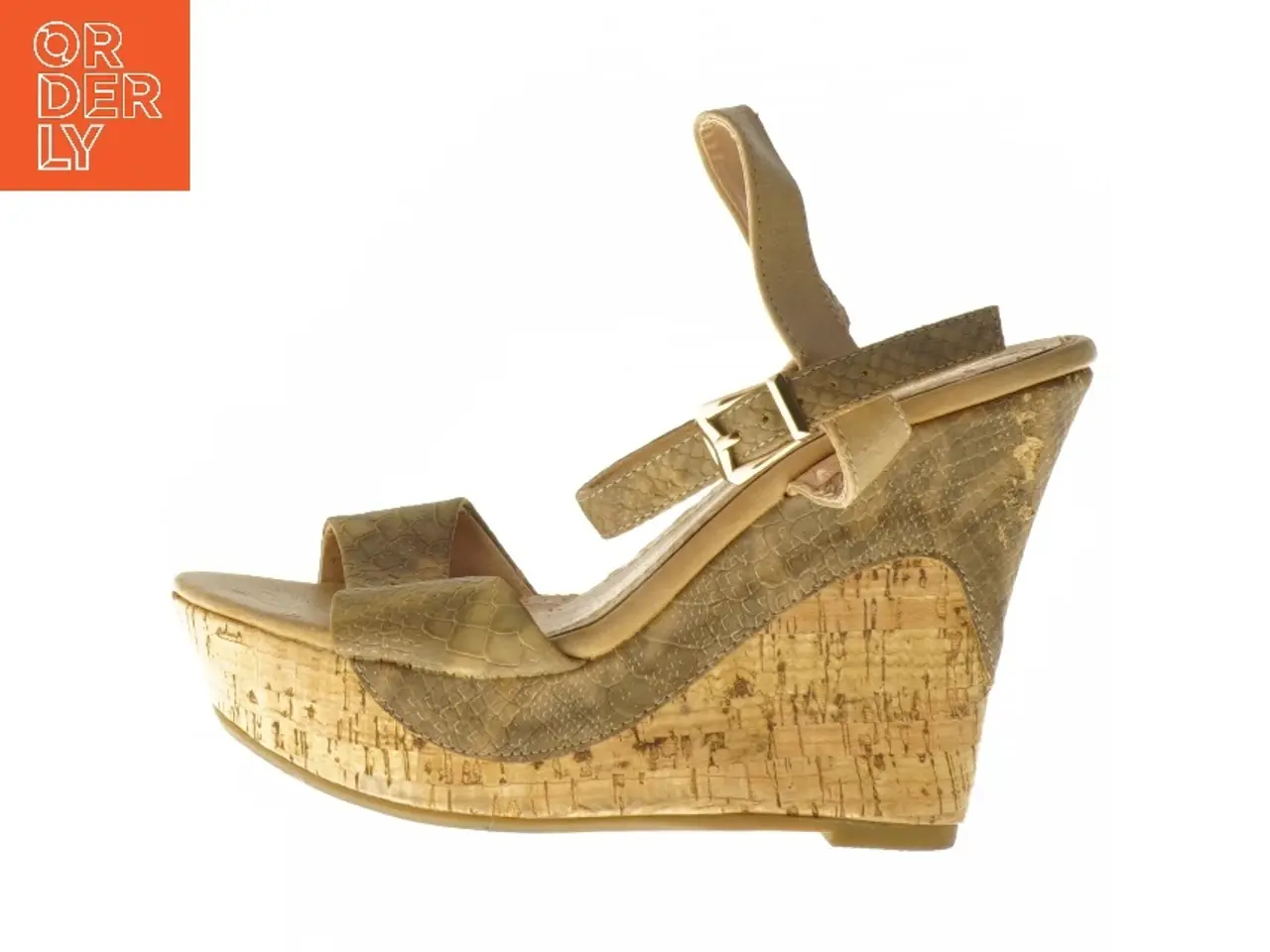 Billede 1 - Sandaler med kilehæl (str. 37 )
