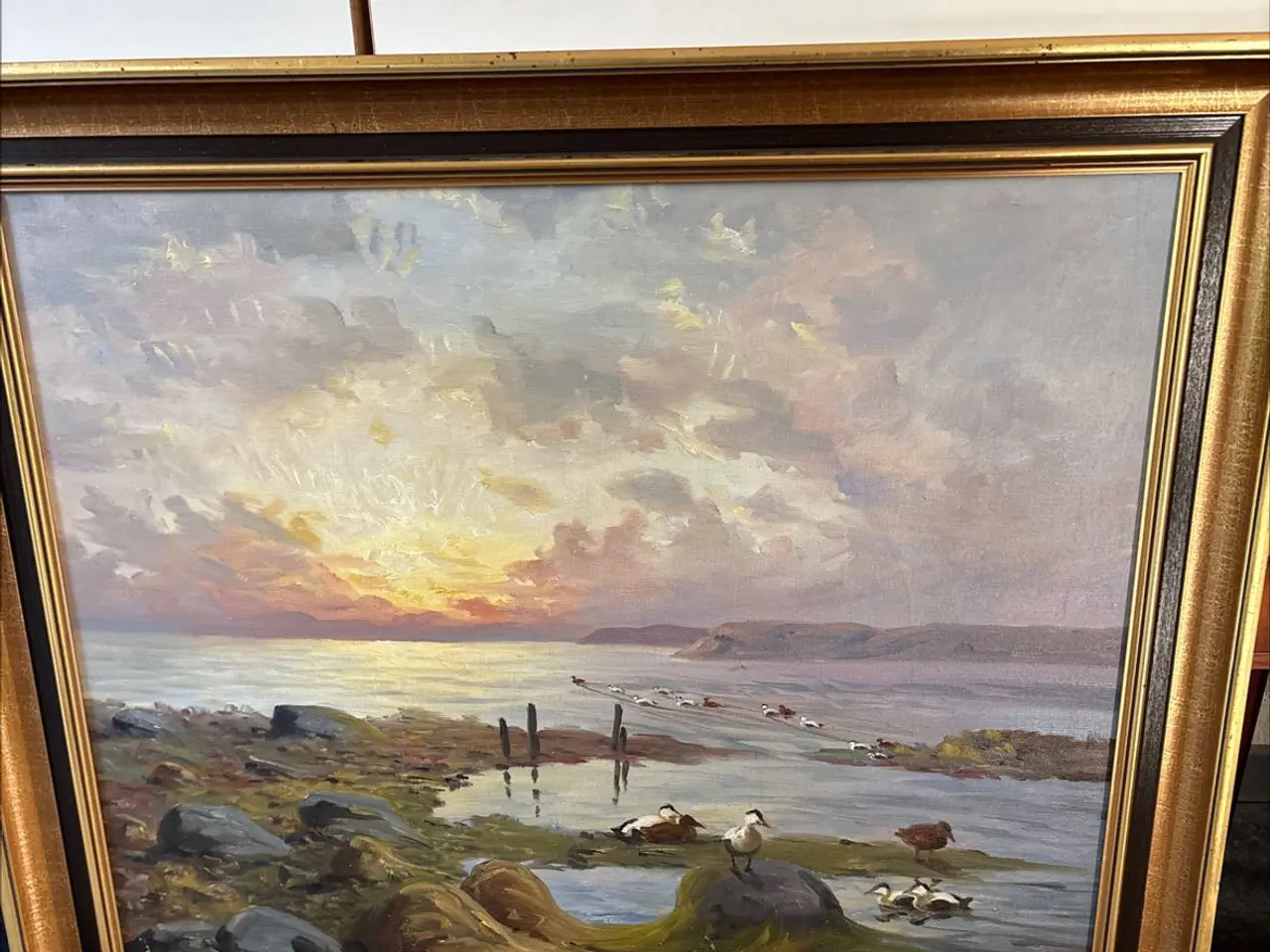 Billede 1 - Maleri Edderfuglen af Koefod-Hansen sælges
