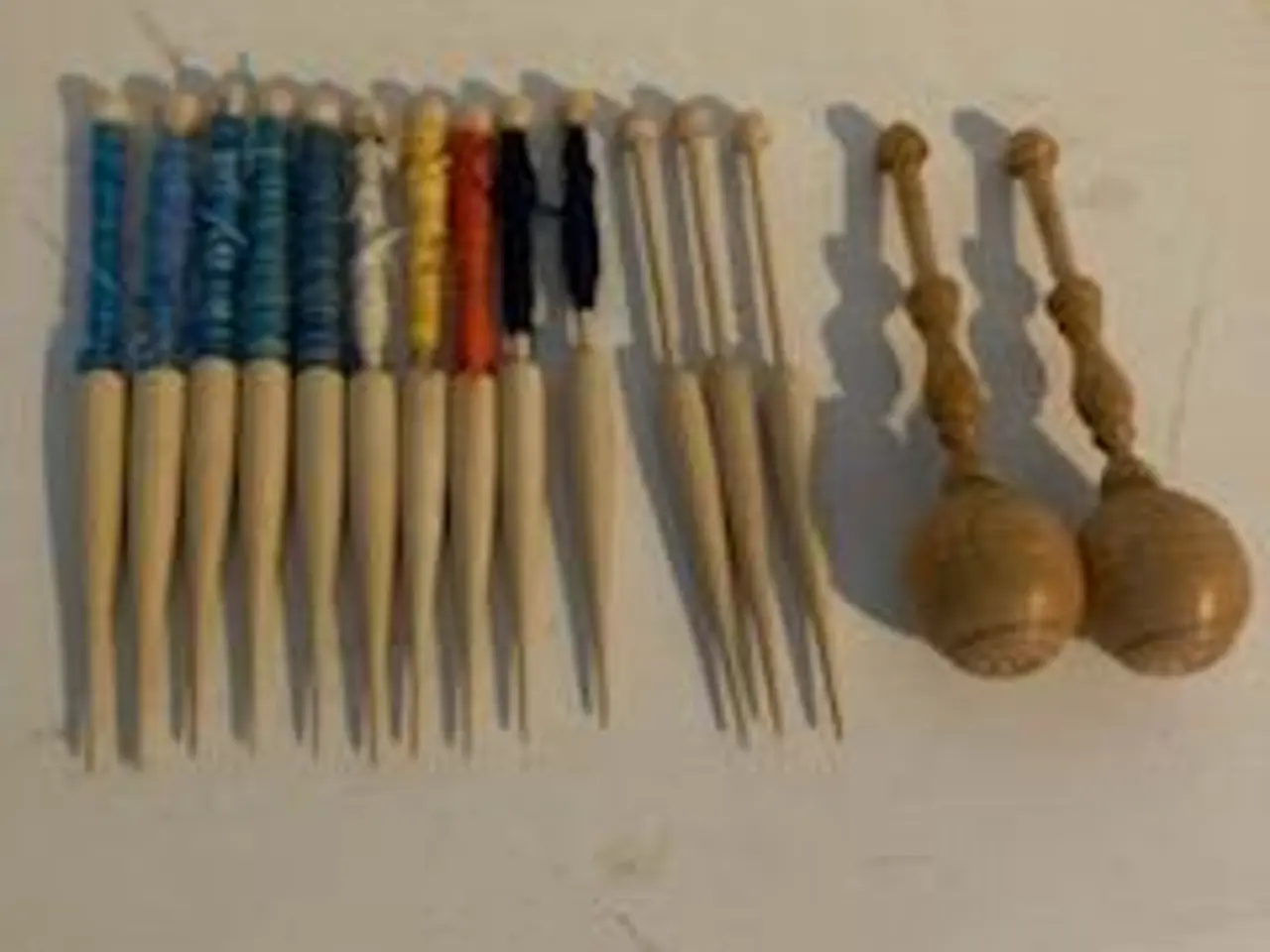 Billede 1 - Knipling, 15 stk store kniplepinde