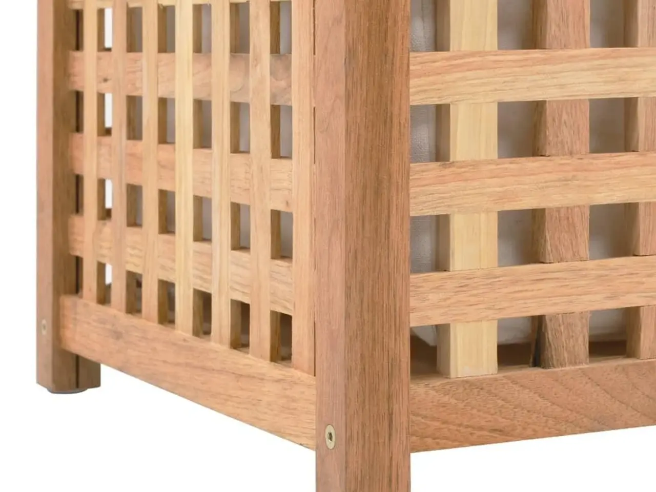 Billede 7 - Vasketøjskurv 87,5x46x67 cm massivt valnøddetræ