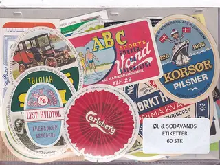 Øl og Sodavands Etiketter - 60 Stk.