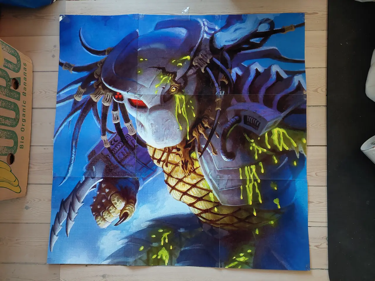 Billede 1 - Stor Predator Sci-Fi Plakat – 90 x 90 cm