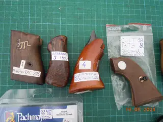 Pistol og revolverskæfter.