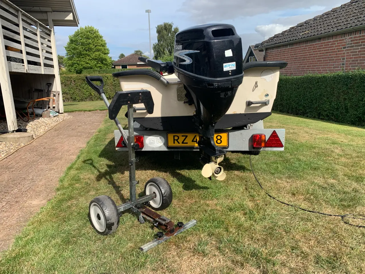 Billede 16 - Fiske jolle med motor og trailer nysynet
