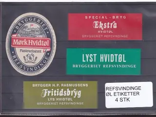 Etiketter - Refsvindinge 4 Stk.
