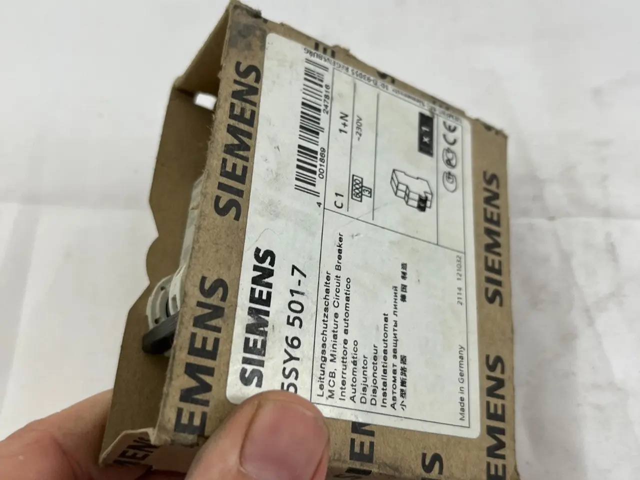 Billede 6 - Siemens 5SY6 501-7 MCB Miniature automatsikring C1