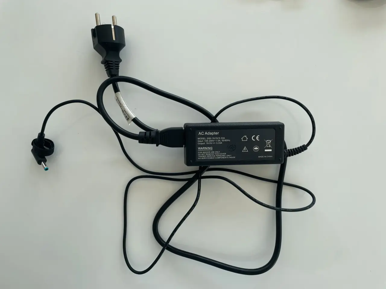 Billede 1 - AC oplader til HP, Pavilion - model D52-19.5v