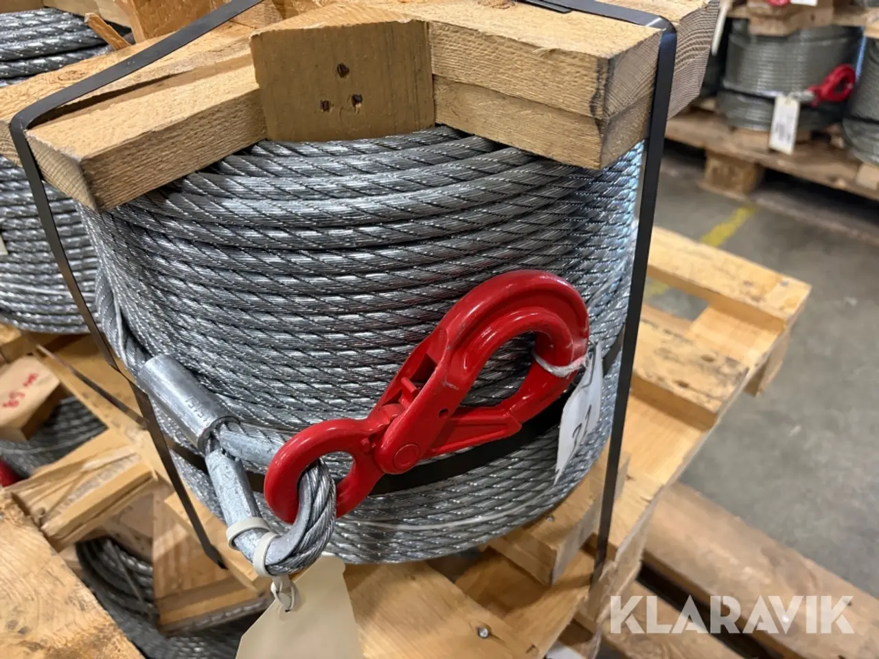 Billede 12 - Stålwire Drahtseilwerk Hemer Taurus wire top e. Safetyhook - 7 bundter / 107m
