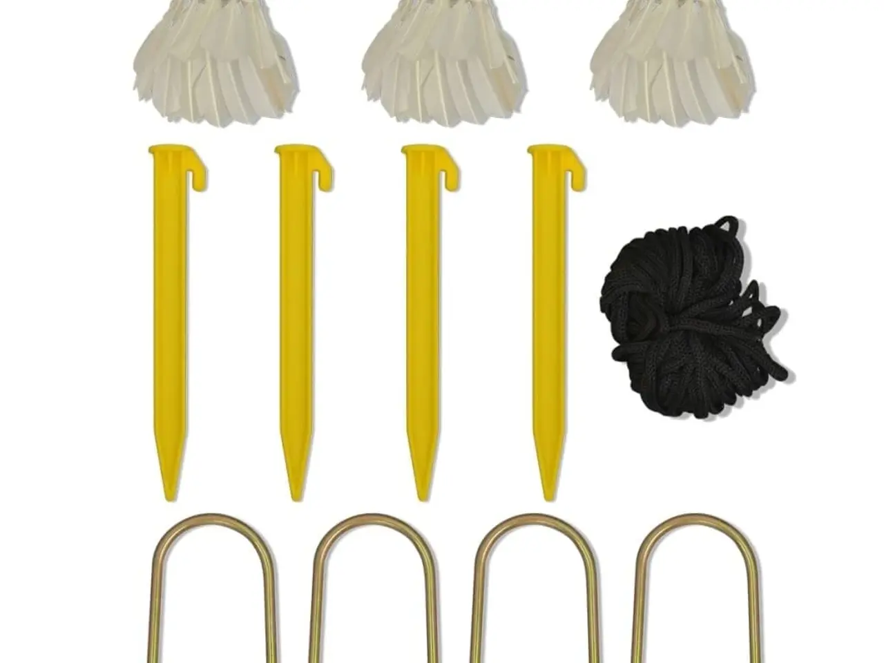 Billede 8 - Badmintonnet med fjerbolde - 600 x 155 cm, højdejusterbart