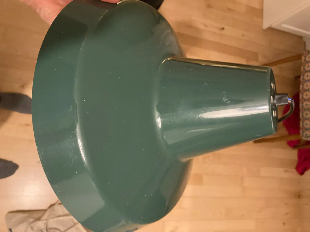 Billede 6 - Flaskegrøn loftslampe