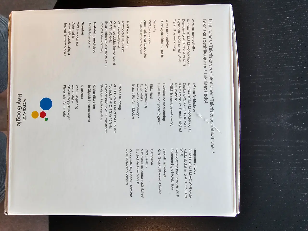 Billede 4 - Google Wifi Router / Mesh-punkt (I original kasse)