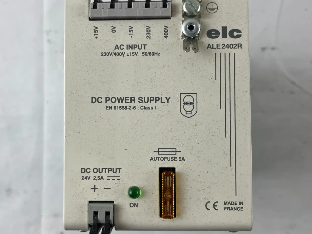 Billede 2 - ELC ALE2402R DIN Rail strømforsyning 24V DC 2.5A