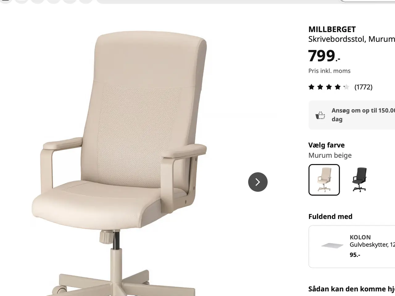 Billede 8 - IKEA Millberget, kontorstol