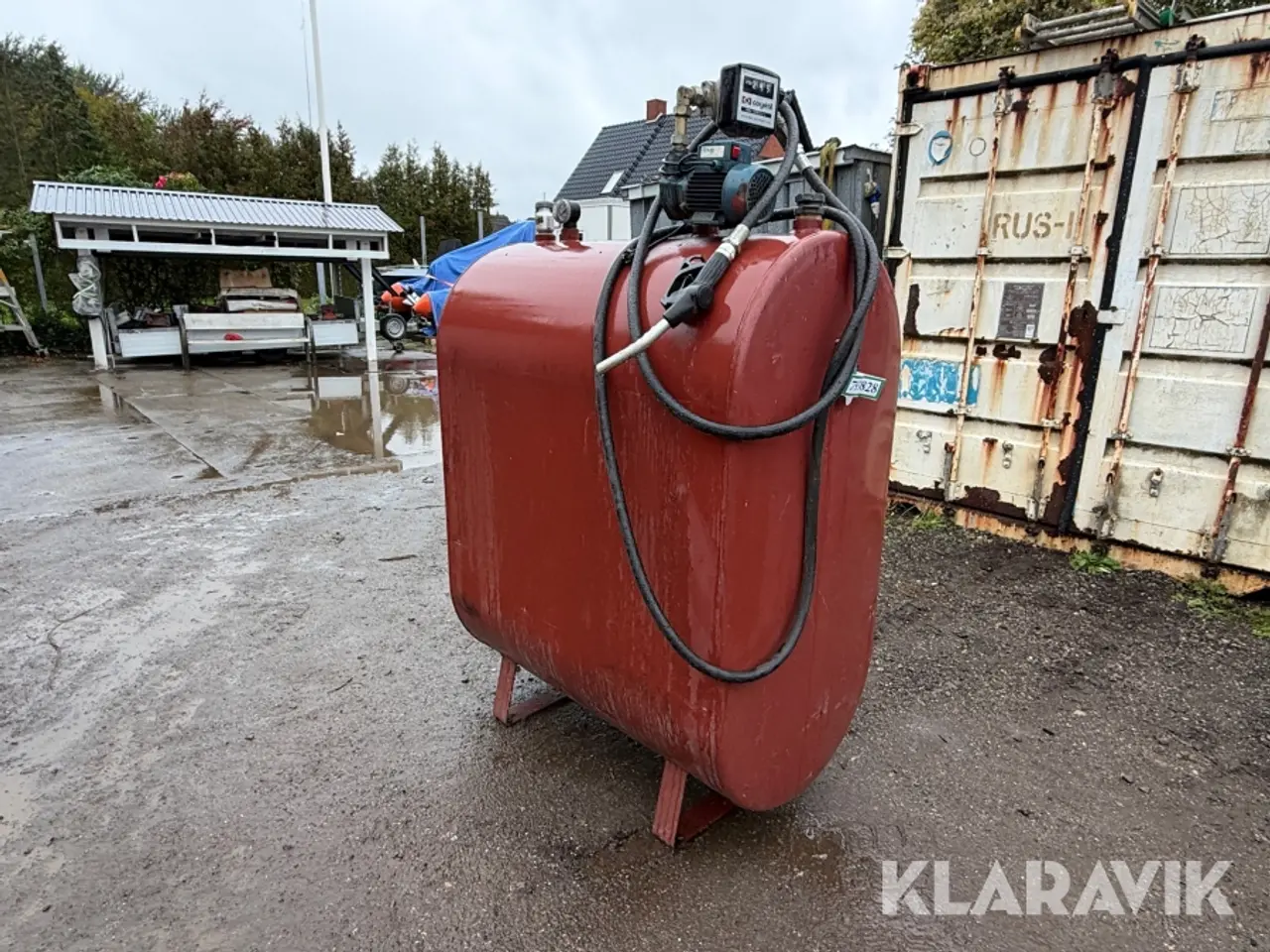 Billede 2 - Dieseltank Roug Steel Tank Å 200 med pumpe, 1 styk