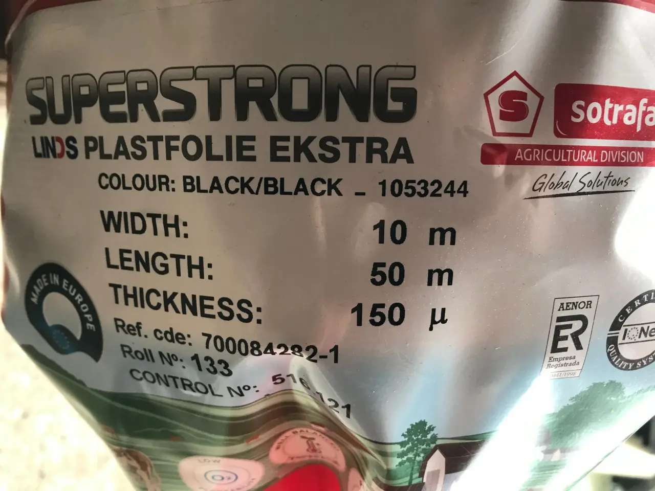 Billede 1 - Plastikfolie sort