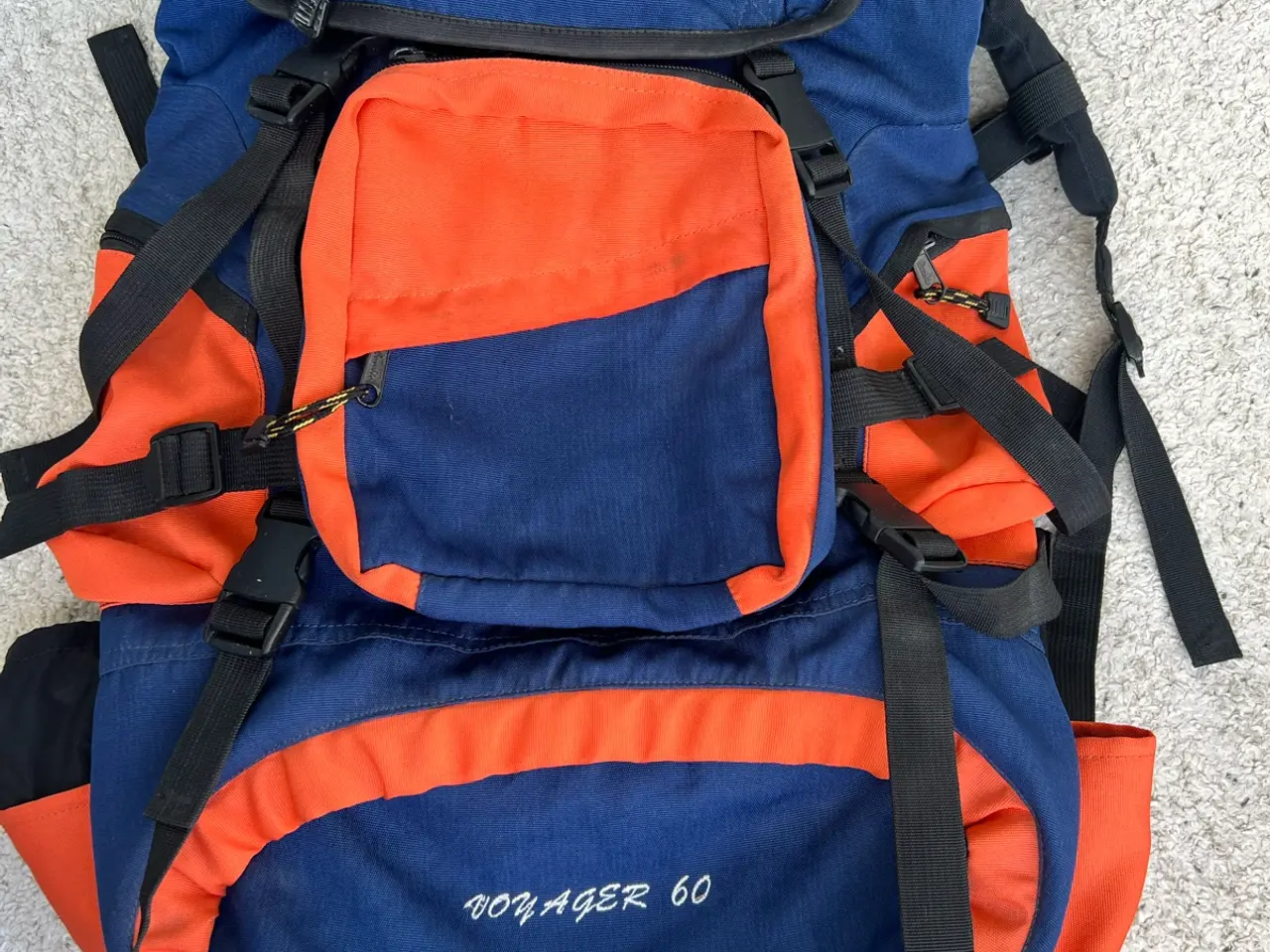 Billede 1 - Tattoo Voyager 60 vandrerygsæk blå/orange 60L