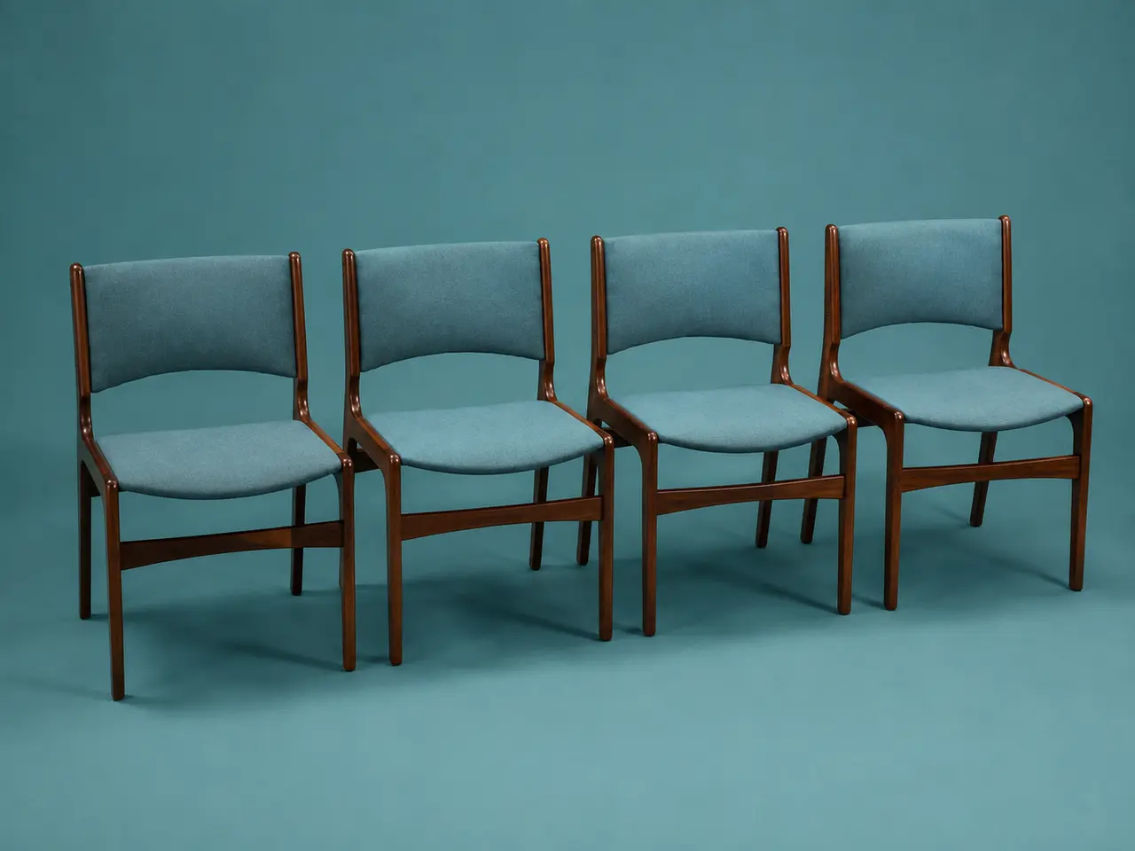Billede 4 - Smukke Erik Buch spisebordsstole i teak (Model 89)