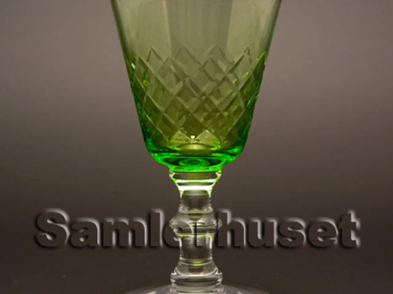 Billede 1 - Eaton Hvidvinsglas, grøn. H:128 mm.