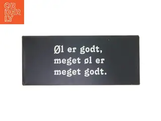 Dekorativt skilt med tekst fra Lafinesse (str. 30,5x13 cm)