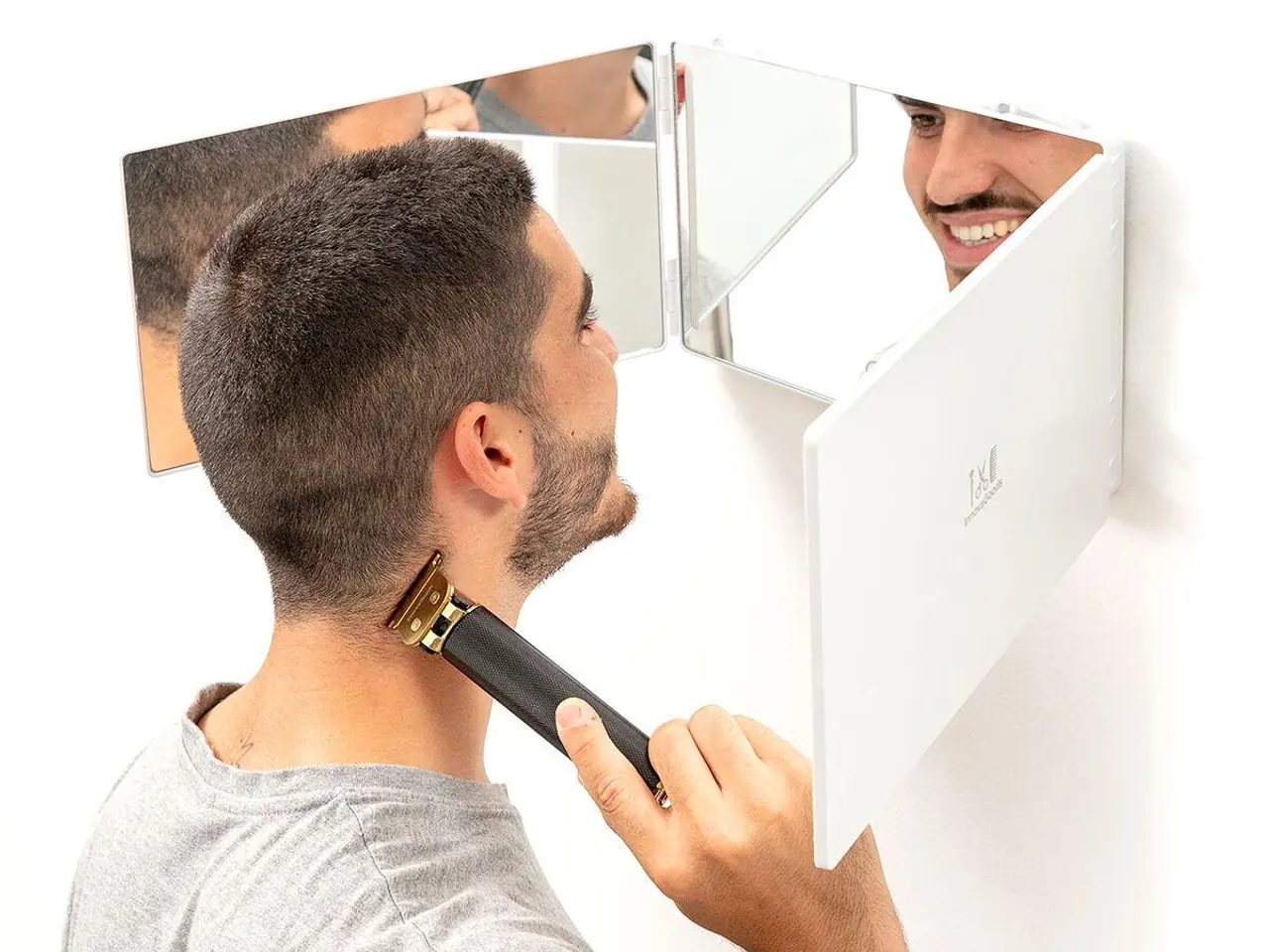 Billede 8 - Badeværelsesspejl SelfKut med LED-lys - hvid