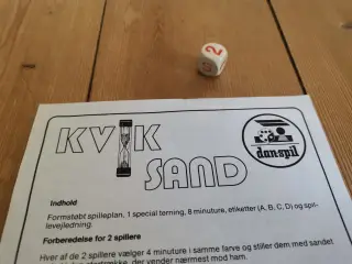 Kvik Sand Spilleregler og special terning