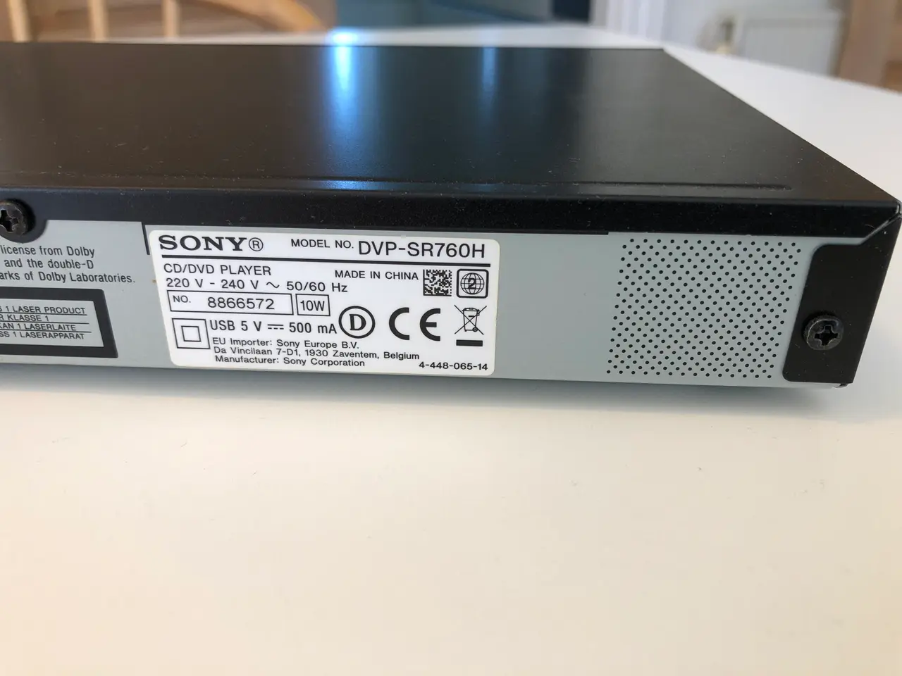 Billede 8 - Sony DVD afspiller model DVP-SR760H