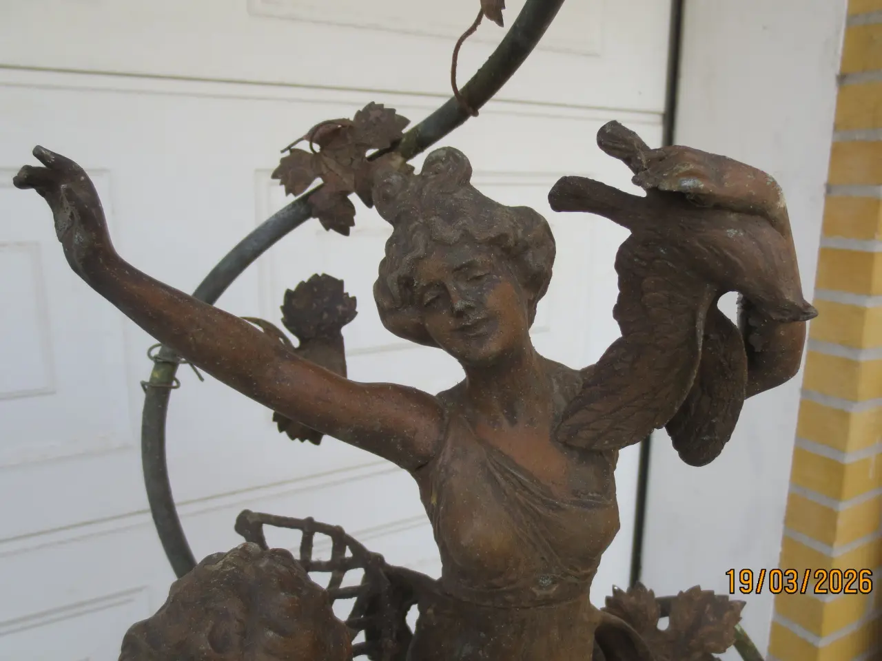 Billede 8 - 1 stk Art-Nouveau-lampe 1900