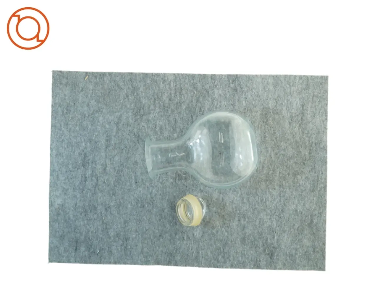 Billede 1 - Gennemsigtig glasvase (str. 25 x 9 x 16 cm)