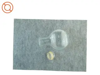 Gennemsigtig glasvase (str. 25 x 9 x 16 cm)