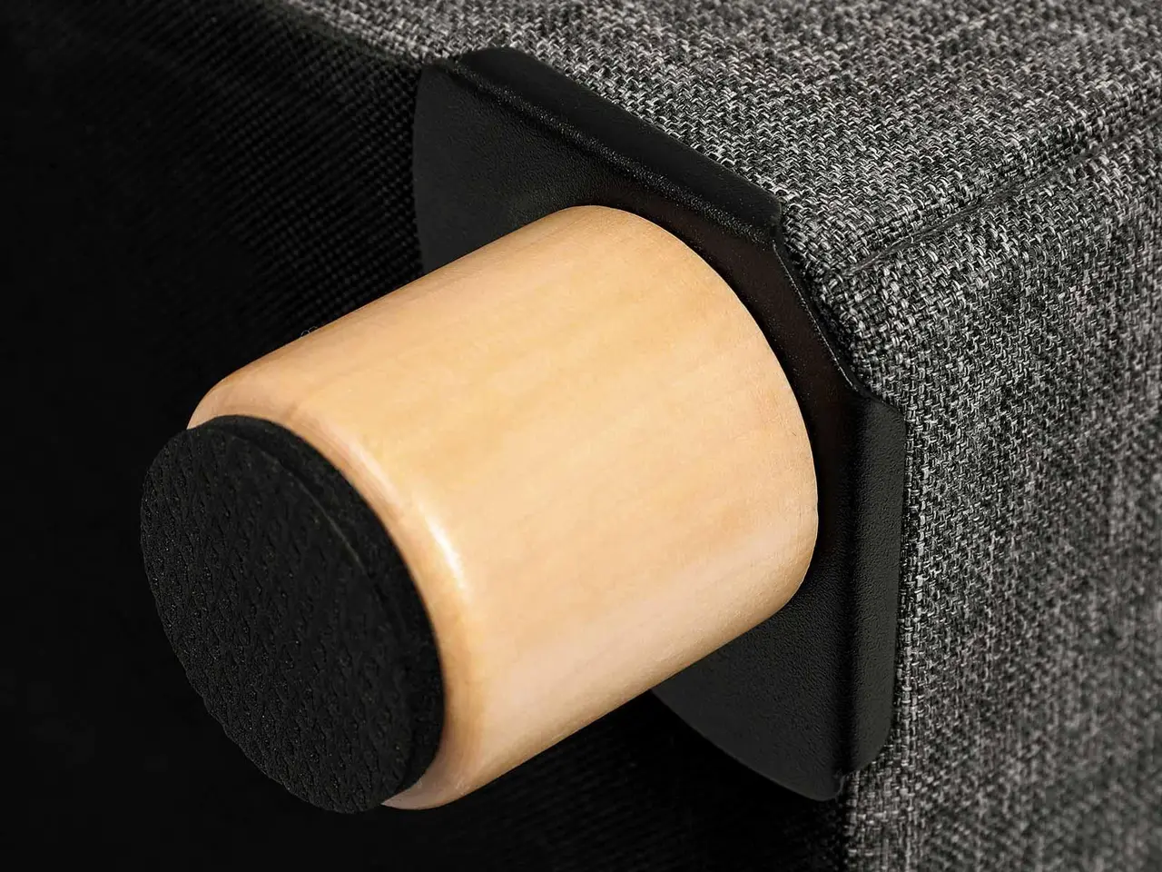 Billede 5 - Puf med opbevaring sammenklappelig kube, mørkegrå, 38×38×40 cm