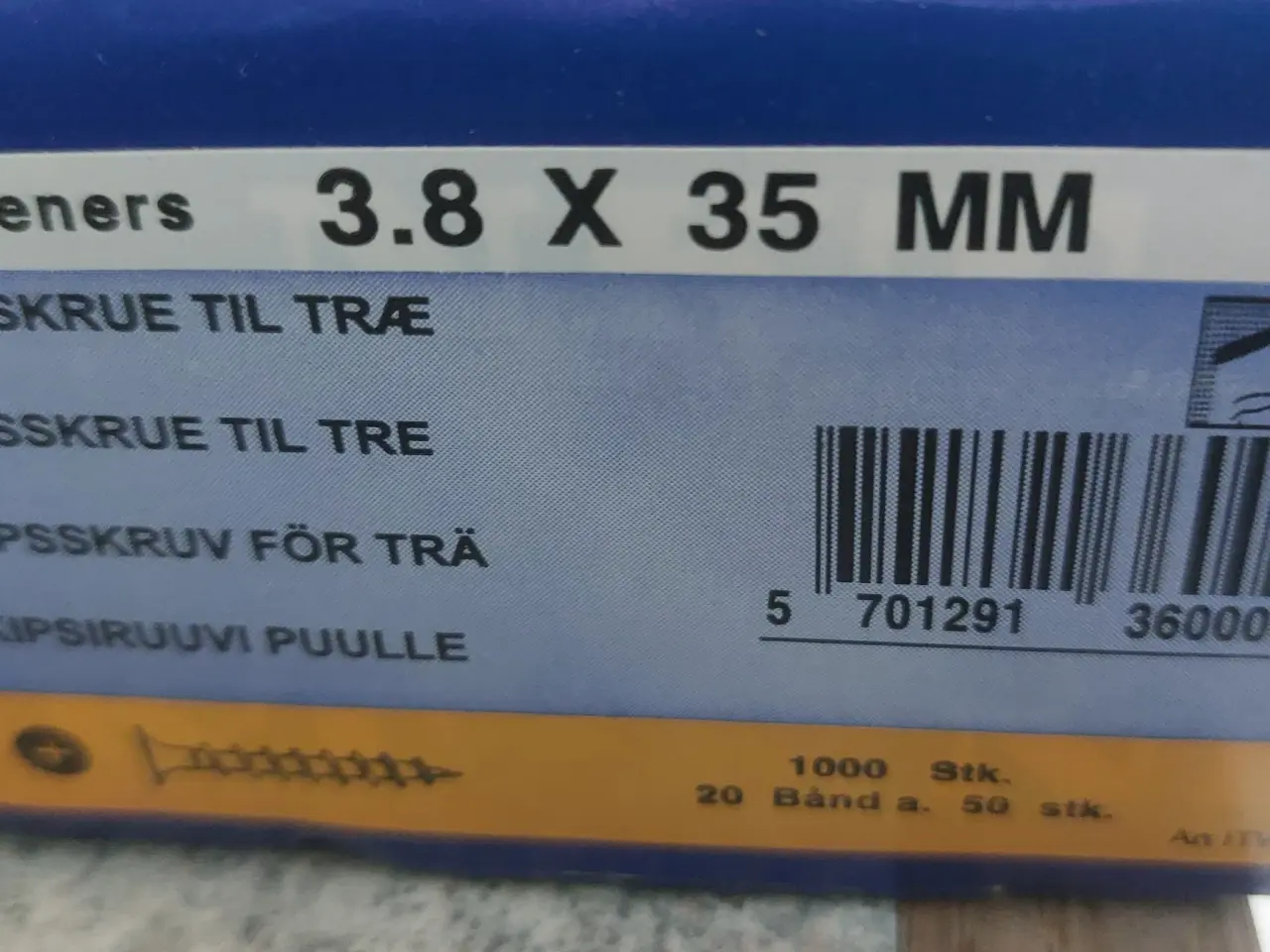 Billede 3 - Gipsplade skruer til stål og træ