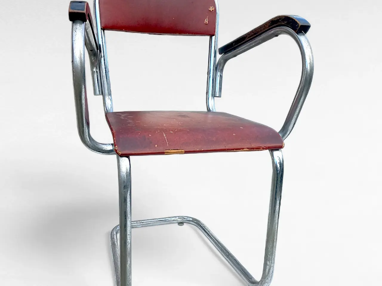 Billede 1 - Funkisstol i forkromet stål – ca. 1930/40’erne