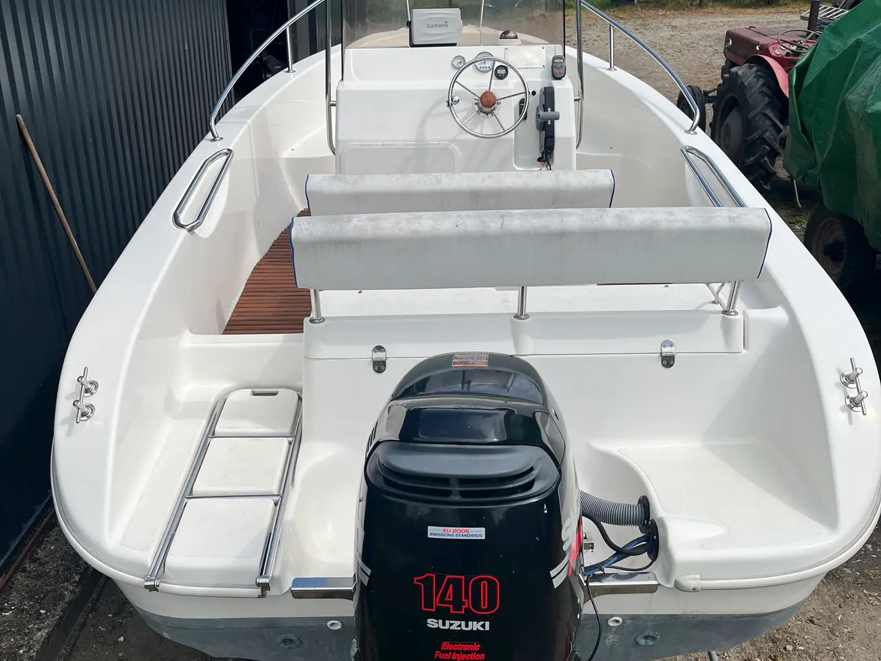 Billede 1 - Styrpultsbåd Janmor 530, 140 hk, bådtrailer m spil