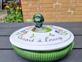 Vintage fransk fajance terrin