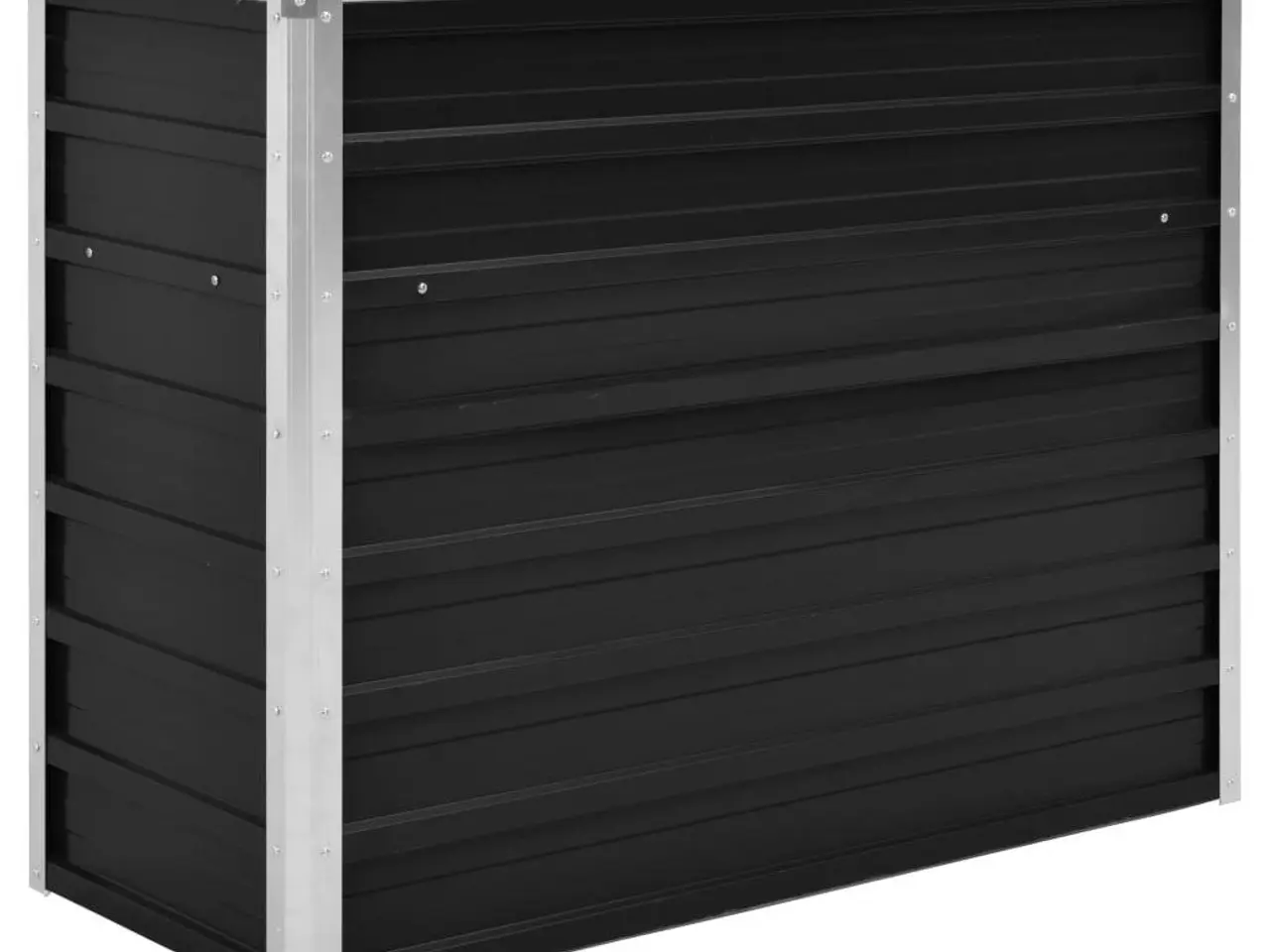 Billede 1 - Hævet plantekasse 100 × 40 × 77 cm - galvaniseret stål, antracitgrå