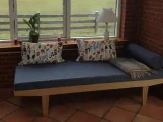 Flot dueblå daybed