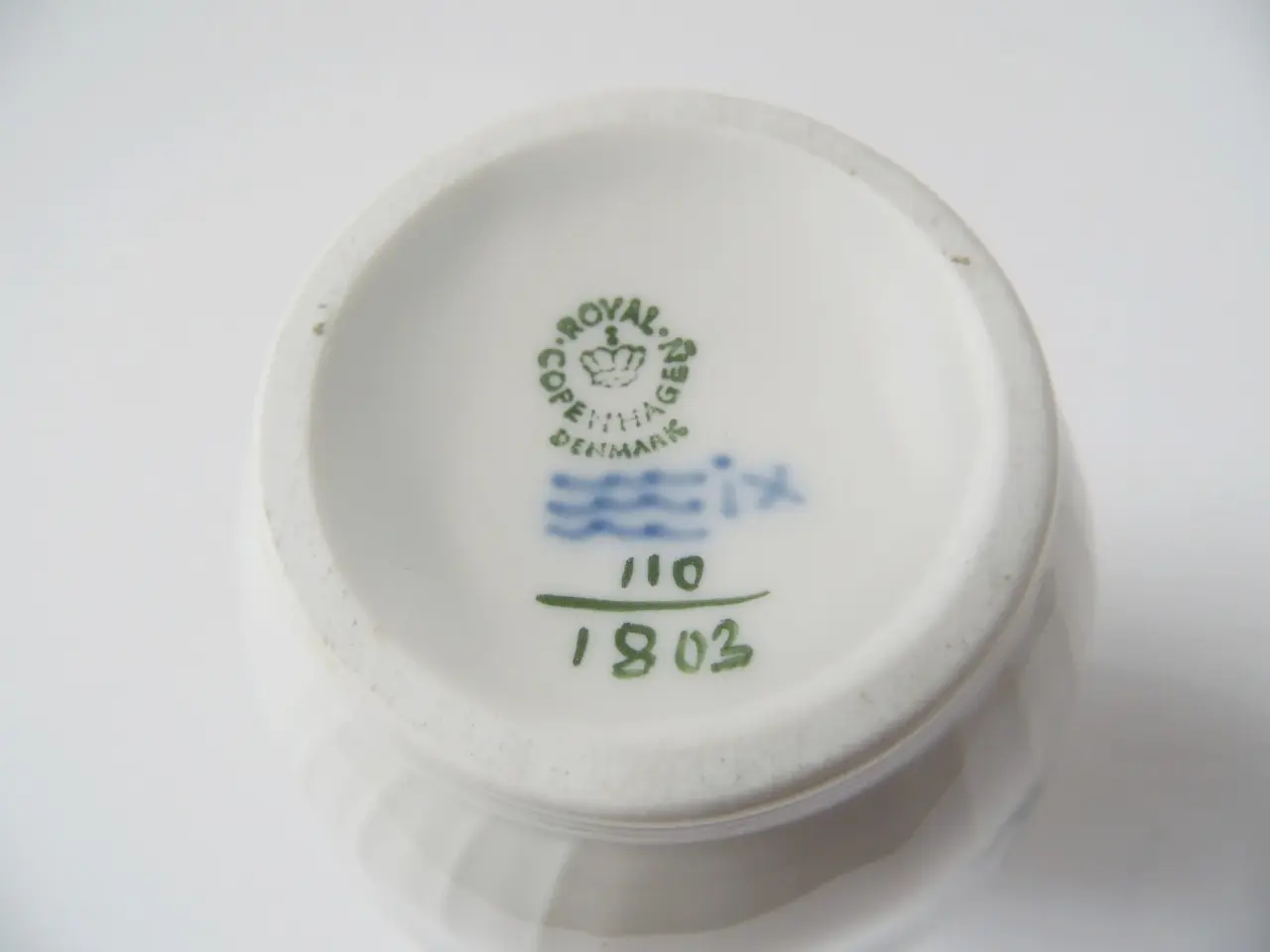 Billede 3 - Royal Copenhagen Grøn Blomst vase