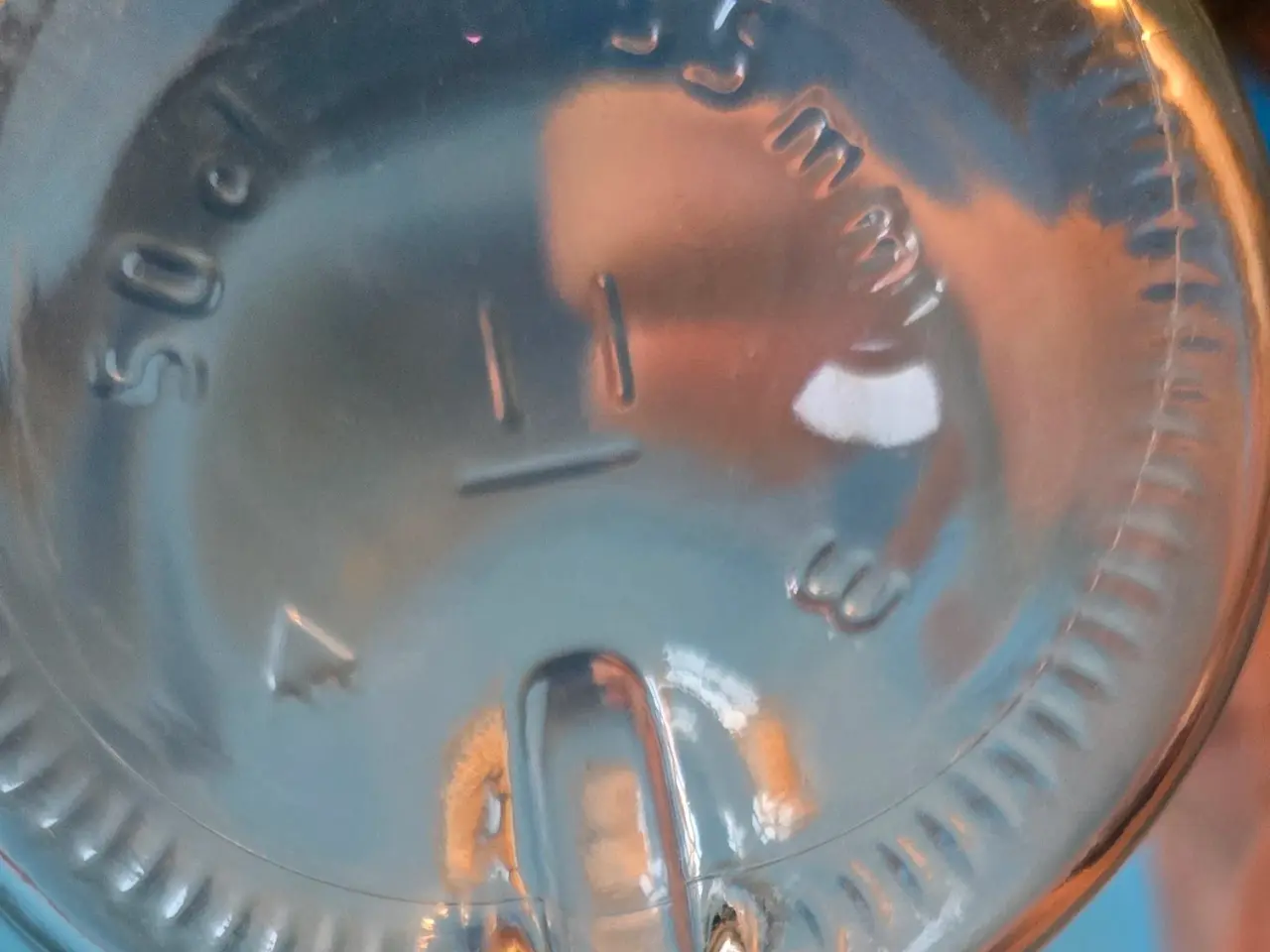 Billede 2 - Flot klar glasflaske med plastprop – 50 cl / 0,5 L