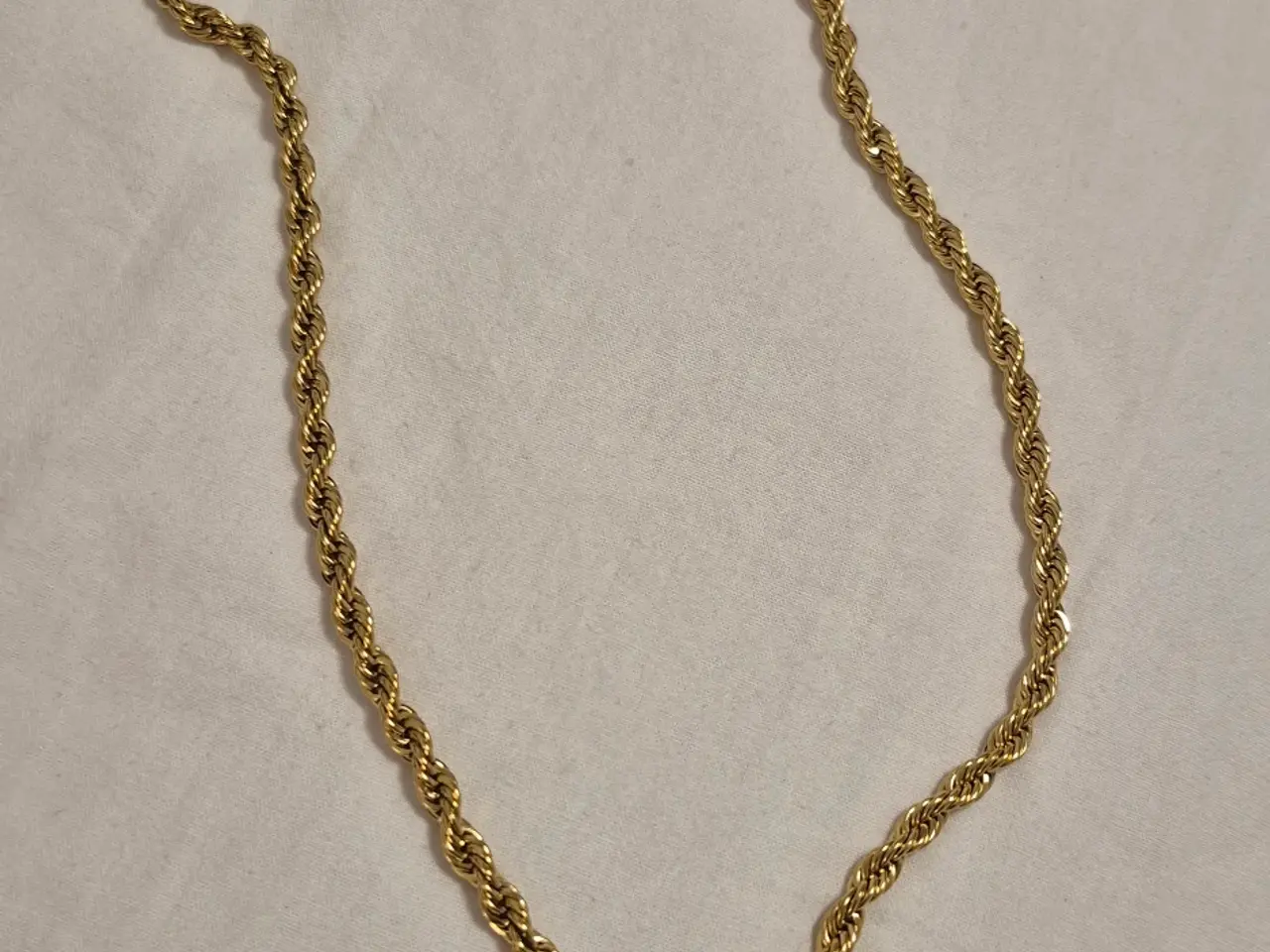 Billede 6 - Goldfilled rope chain med løve vedhæng