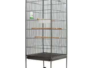Fuglebur 54x54x146 cm stål sort