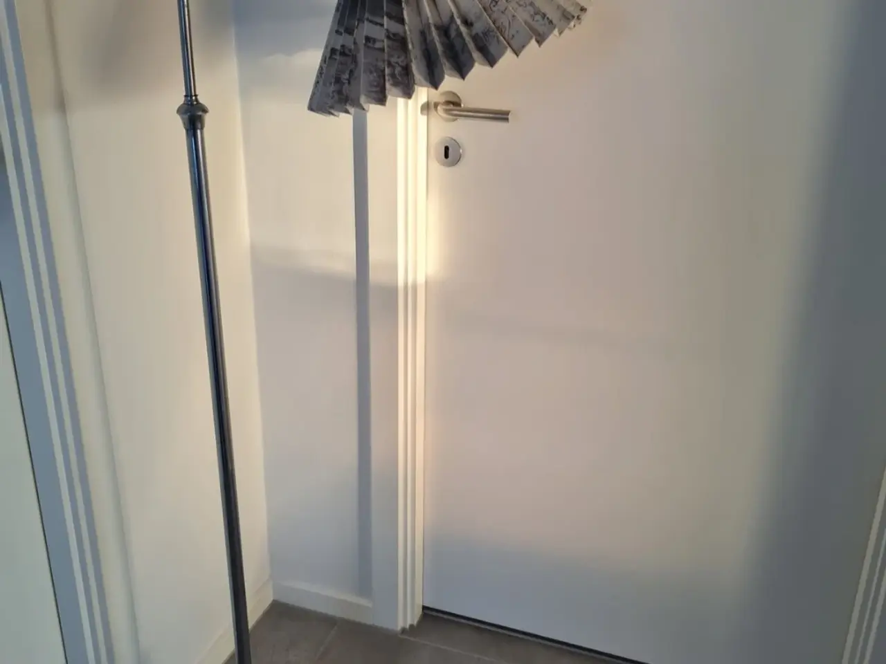 Billede 1 - Gulvlampe - vintagelampe - art deco - crom