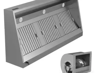 Industriemfang med motor – 2500 x 700 x 540 mm