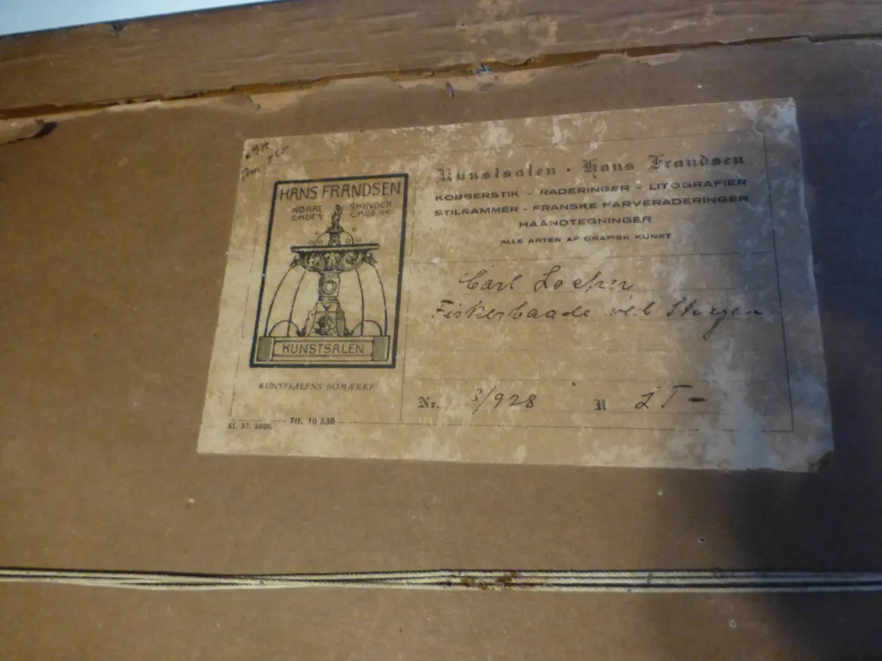 Billede 5 - Carl Locher Radering (1851-1915) Signeret 1907