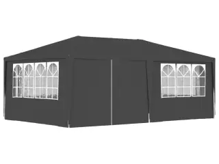 Festtelt med sidevægge 4x6 m 90 g/m² antracitgrå