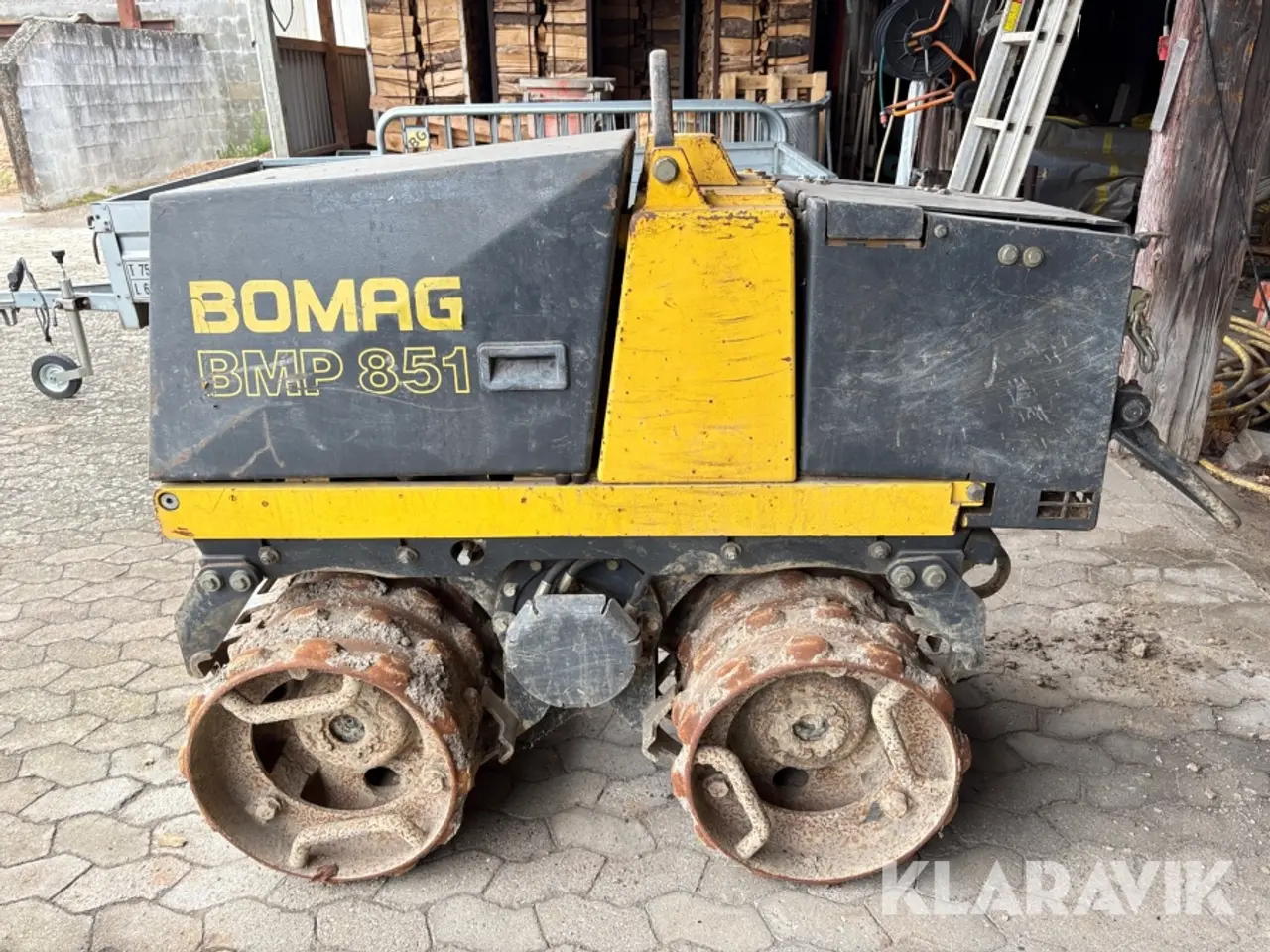 Billede 2 - Rende- og grøftevalse Bomag BMP 851, fjernstyret
