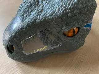 Dinosaur maske med lyd Blue